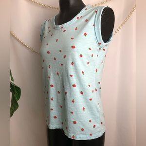 Banana Republic | Small Strawberry 🍓 Malibu Tank Top